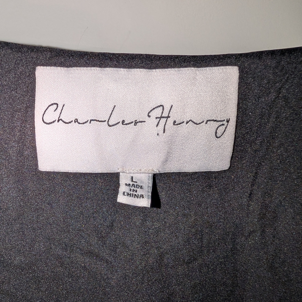 Charles Henry Black and White Tiered Mini Dress - Picture 8 of 12